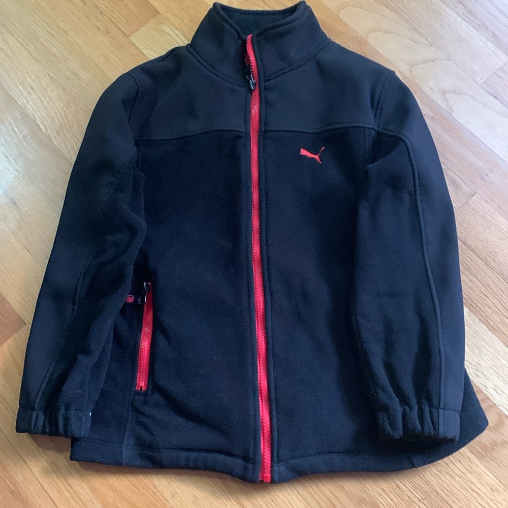 Boys Puma Fleece Zip Up Jacket